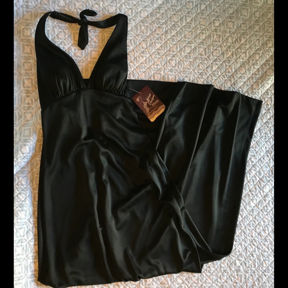 DeWeese NWTs Scarce 1970’s Halter Dress w/ “Sta-Cup” Bra Hubba! Hubba! S…